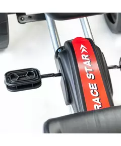 Go-kart Trapauto met Ergonomisch Zitje - Zilver Oranje