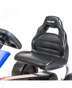 Go-kart Trapauto met Ergonomisch Zitje - Zilver Oranje