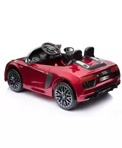 Elektrische Audi R8 Spyder speelgoedauto - Glanzend rood