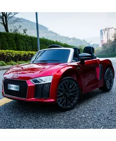 Elektrische Audi R8 Spyder speelgoedauto - Glanzend rood