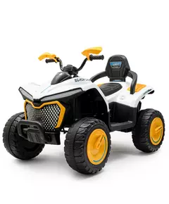 Kinderquad Elektrisch Wit/Oranje - Off-road Voertuig
