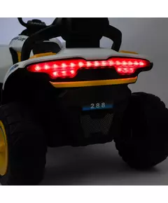 Kinderquad Elektrisch Wit/Oranje - Off-road Voertuig