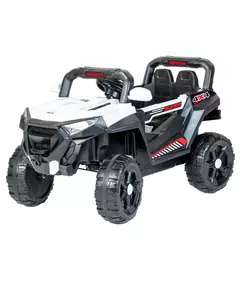 Elektrische 4x4 Kinderauto - Wit/Zwart - Bestuurbaar