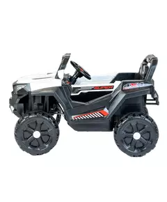 Elektrische 4x4 Kinderauto - Wit/Zwart - Bestuurbaar