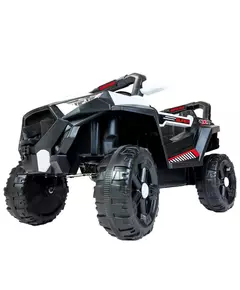 Elektrische 4x4 Kinderauto - Wit/Zwart - Bestuurbaar