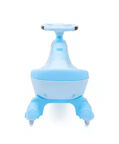 Wiggle Car Lichtblauw met LED - Stuur zonder pedalen