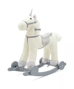 Unicorn Schommelpaard - Pluchen Eenhoorn met Melodie