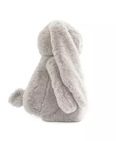 Lichtgrijs pluche konijn - Zachte knuffel voor baby