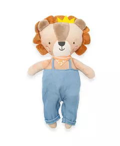 Knuffelbeer met leeuwenmanen - Zacht speelgoed - Blauw