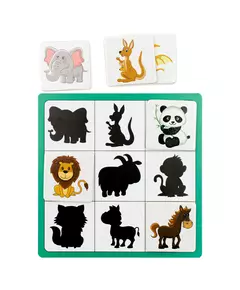 Educatief Dierenherkenning Spelbord - Silhouet matchen