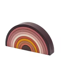 Houten Regenboog Stapelset - Montessori Speelgoed