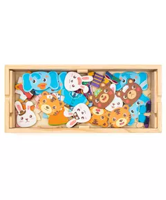 Montessori Houten Dierenpuzzel - Kleurrijk Speelgoed
