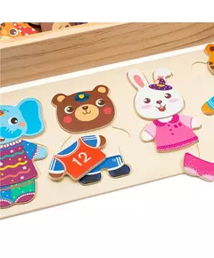 Montessori Houten Dierenpuzzel - Kleurrijk Speelgoed