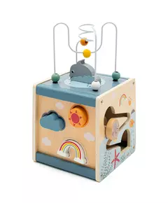 Houten Activiteitenkubus - Draadlabyrint