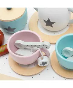 Montessori Houten Theeset met Kopjes en accessoires