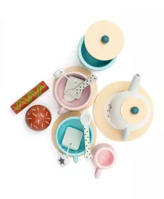 Montessori Houten Theeset met Kopjes en accessoires