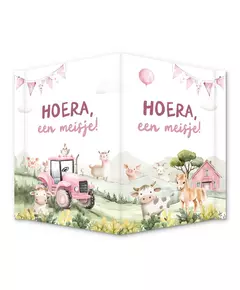 Raambord Hoera een Meisje Boerderij – Geboorte
