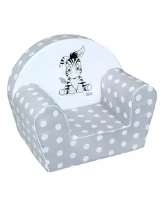Kinderstoel - Grijs met Witte Stippen - Comfortabel