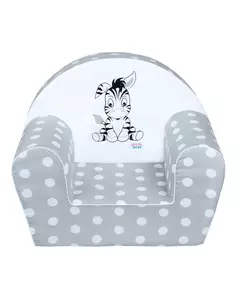 Kinderstoel - Grijs met Witte Stippen - Comfortabel