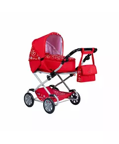 2-in-1 Poppenwagen met accessoires en verstelbare greep