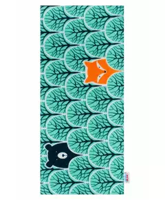 Flanellen luiers - 100% katoen - Turquoise dieren