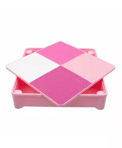 Kindersetje Roze Tafel met 2 Stoelen en Opbergfunctie