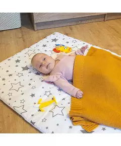 Gebreid Baby Dekentje 100x80 cm - Mosterd