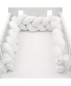 Gevlochten Bedbumper - 100% Katoen - Anti-allergisch