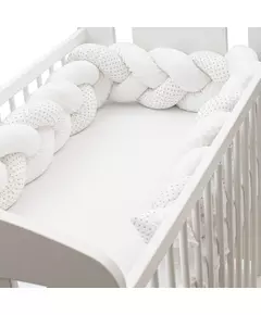 Gevlochten Bedbumper - 100% Katoen - Anti-allergisch
