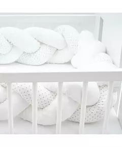 Gevlochten Bedbumper - 100% Katoen - Anti-allergisch