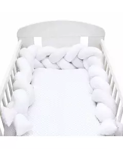 Gevlochten Bedbumper - 100% Katoen - Anti-allergisch