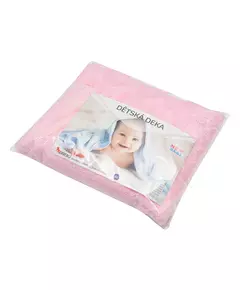Babydeken 90x80 cm - Roze - Zacht en Warm - Knuffel