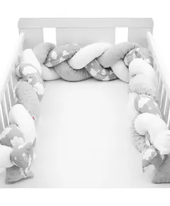 Bedbumper - Gevlochten - 100% Katoen - Anti-allergisch