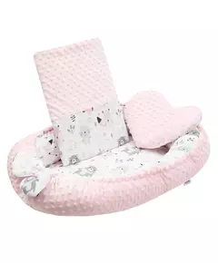 Luxe omkeerbaar babynestje met kussen en dekentje