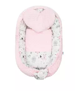 Luxe omkeerbaar babynestje met kussen en dekentje