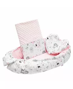 Luxe omkeerbaar babynestje met kussen en dekentje