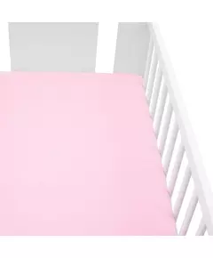 Hoeslaken 60x120 cm Lichtroze Jersey Katoen Ledikant