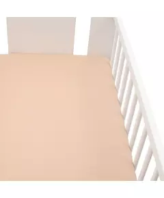 Hoeslaken 60x120 cm - Beige - Jersey Katoen - Ledikant
