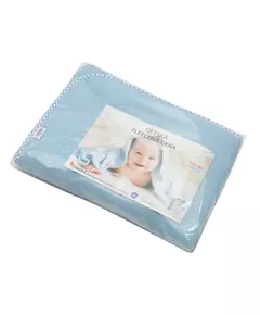 Baby fleece deken 100x75 cm met blauwe sterren