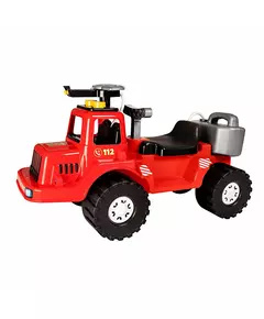 Loopauto brandweerwagen met watertank en spuit 70 cm