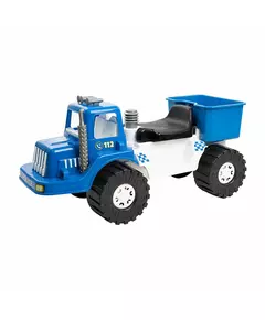 Loopauto politievoertuig - blauwe kinderfiets 70 cm