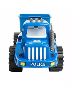 Loopauto politievoertuig - blauwe kinderfiets 70 cm