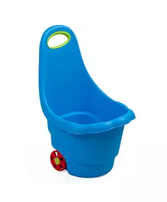Multifunctionele speelgoed trolley 60 cm - blauwe kar