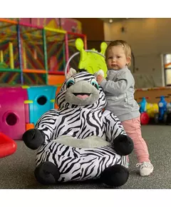 Zitzak Pluche Zebra voor Kinderen - Comfortabel