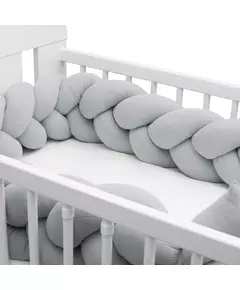 Zachte Bedomrander in Grijs - Katoen - Baby Essentials