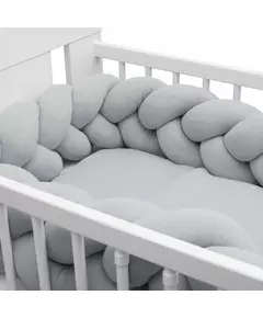 Zachte Bedomrander in Grijs - Katoen - Baby Essentials
