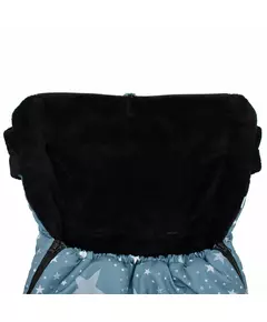 Voetenzak Blauw - Universele fleece met capuchon