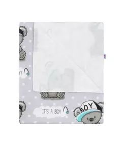 Waterdichte Hydrofiele Luier - Blauw - Teddybeerprint