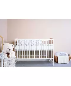Stevig Houten Babybedje met Lattenbodem - Eikenlook