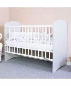Kinderbed - Wit-grijs - Veilig elegant ontwerp - Modern